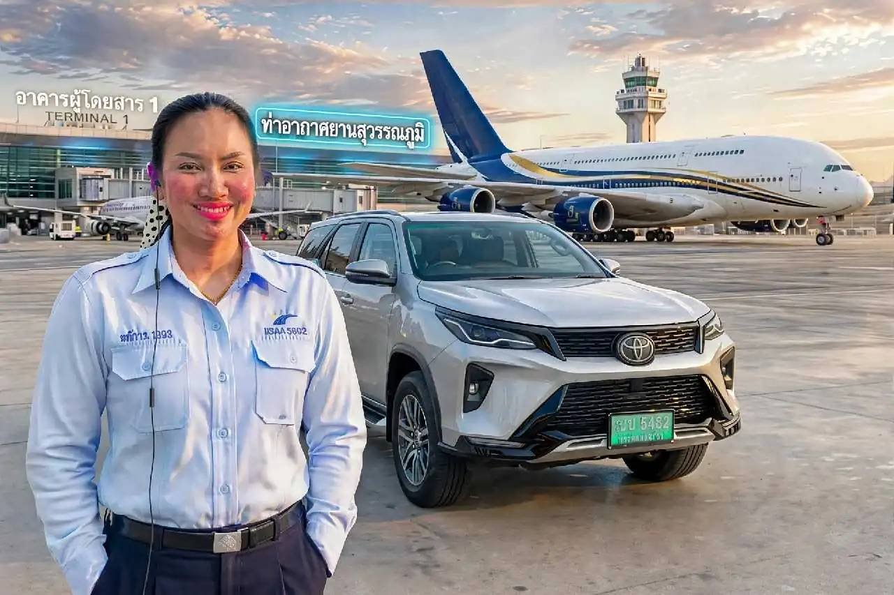 จอง เรียก เหมา จ้าง แท็กซี่ รถเก๋ง รถ SUV รถตู้ VIP Private ศรีราชา บางพระไปสนามบินสุวรรณภูมิ ไป-กลับ